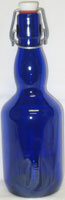 500ml Cobalt Blue Flipper Top Bottle