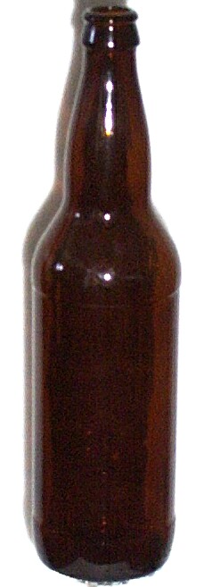 22oz. Amber Long Neck Beer Bottle