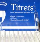 Titrets Sulphite Test Kit