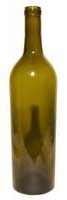 750ml Antique Green Full Punt bordeaux Wine Bottle
