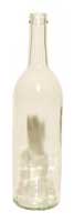 750ml Clear Screw Top Bordeaux Flat Bottom Wine Bottle