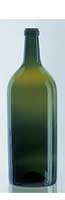 3 Liter Green  Bordeaux Punted Wine Bottle