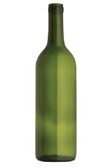 750ml Clear Glass Claret Bottles, screw top